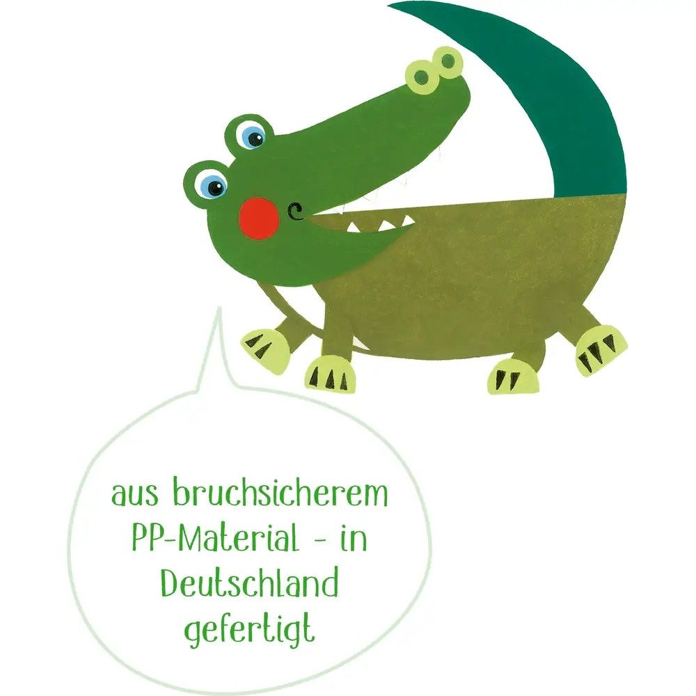 COPPENRATH DIE SPIEGELBURG Kindergeschirr-Set Teller Krokodil - Freche Rasselbande