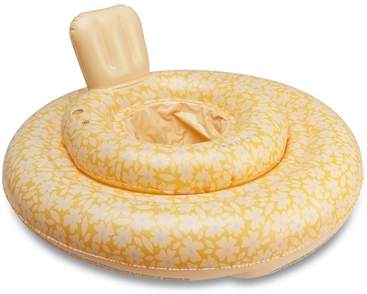 Swim Essentials Schwimmring Baby Schwimmring Florish Gelb 69 cm, Schwimmreifen Schwimmhilfe