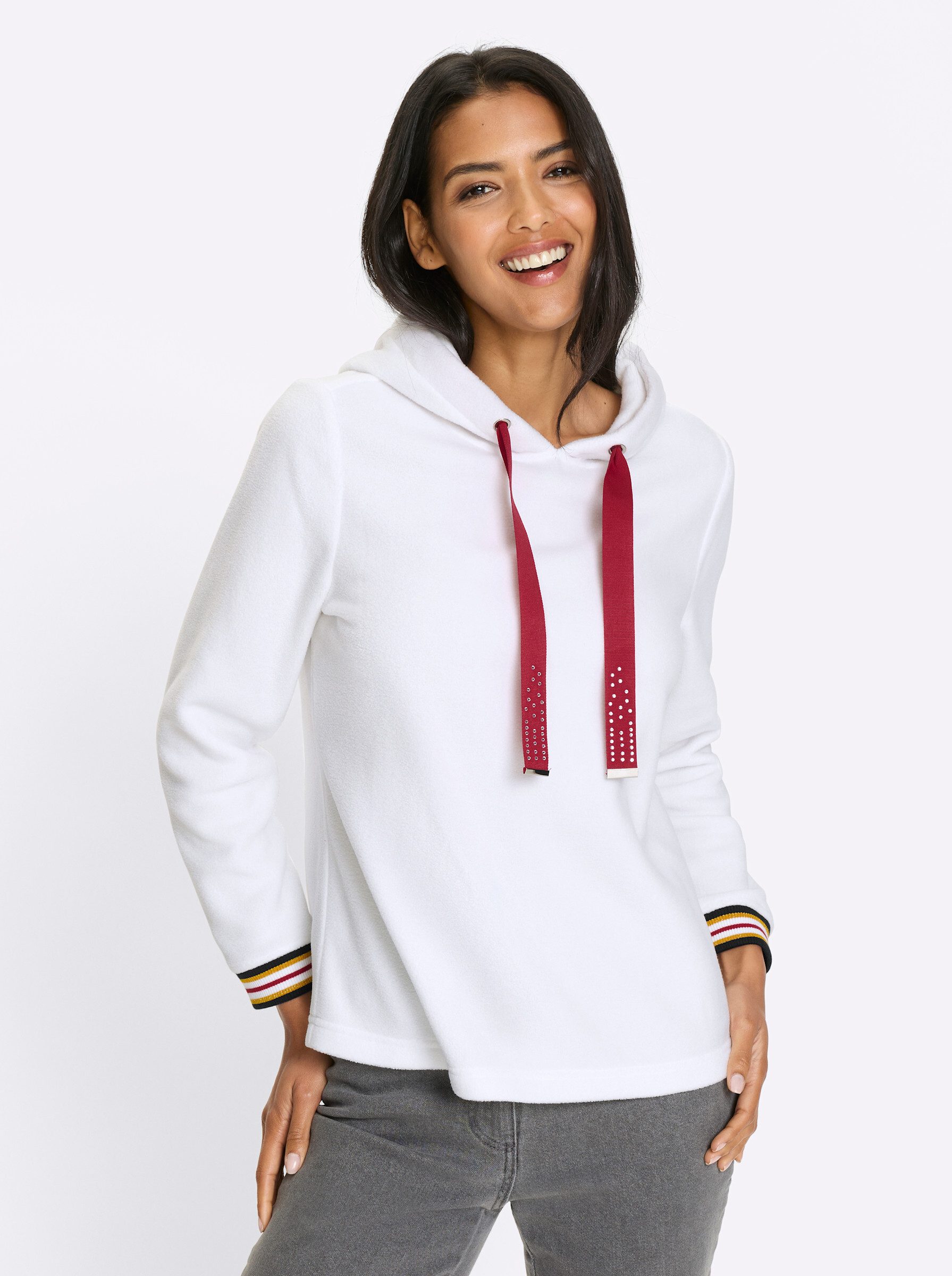 Sieh an! Fleeceshirt Fleeceshirt Länge ca. günstig online kaufen