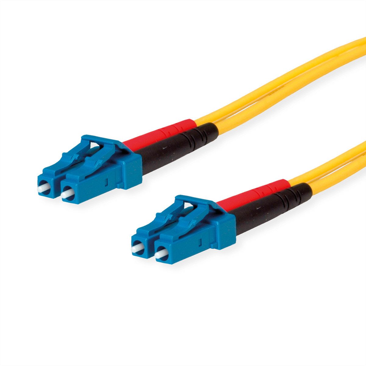 Telegärtner LWL Rangierkabel 2x E9/125 OS2 Glasfaserkabel, (200.0 cm), 1x LC Duplex - 1x LC Duplex, 100011322