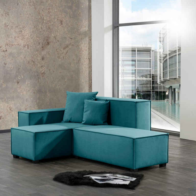 Max Winzer® Wohnlandschaft »MOVE«, Set, Sofa-Set 07 aus 5 Sitz-Elementen, inklusive 2 Zierkissen, individuell kombinierbar