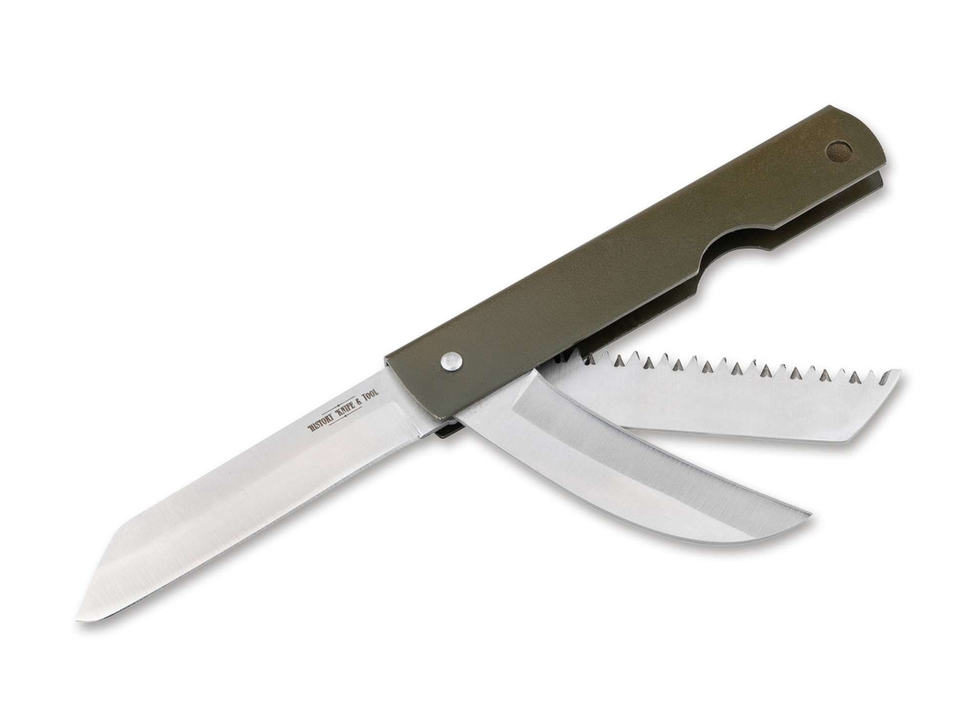 Böker Taschenmesser Böker History Knife & Tool Japanese Army Pen Knife Saw & Hawkbill