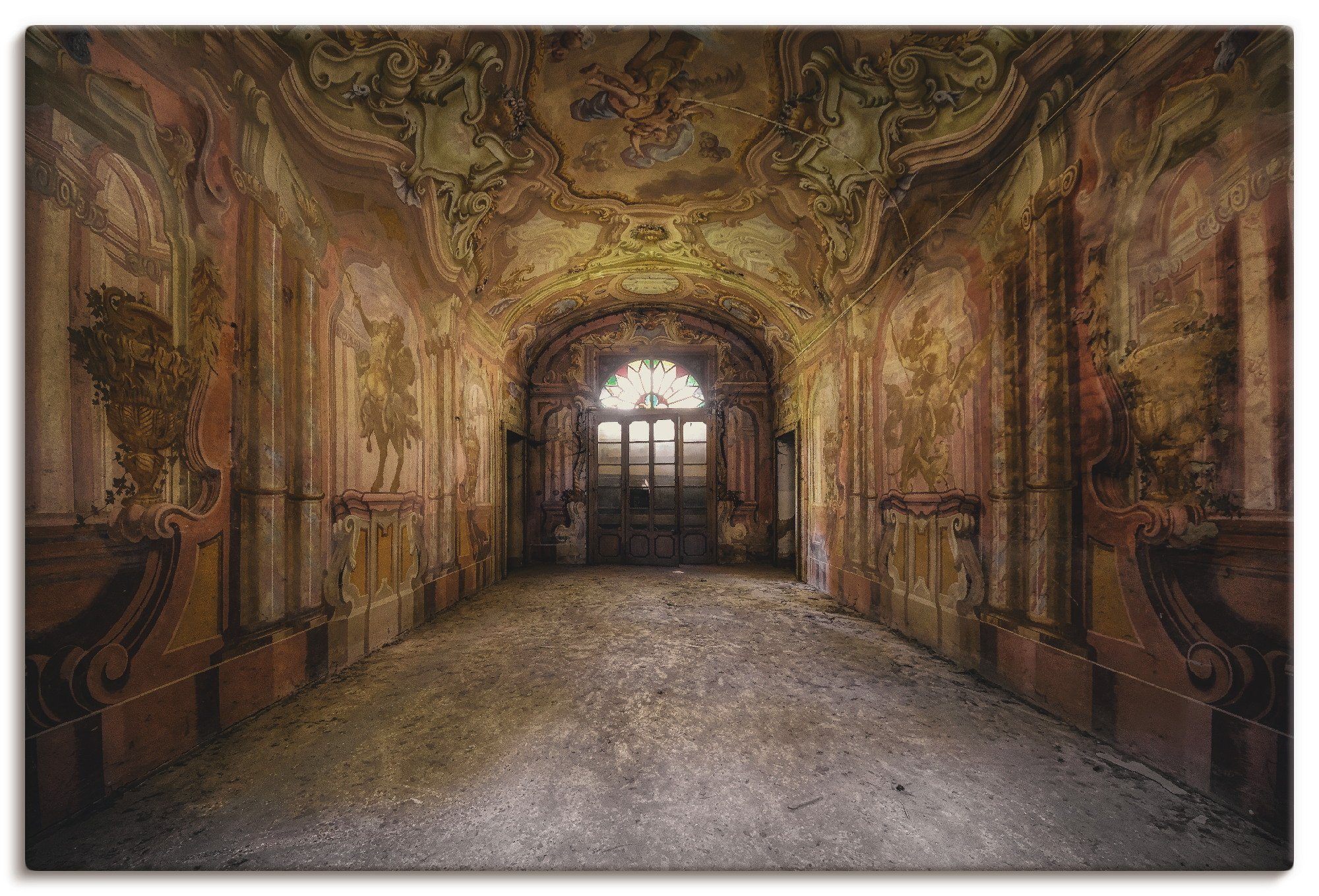 - Orte, Wandbild versch. St), oder Place als Gebäude Leinwandbild, verlassene Wandaufkleber Poster Lost - Größen Villa Artland Alubild, in (1
