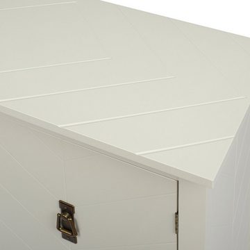 PHOEBE CAT Kommode, Sideboard mit 2 Türen, 2 Fächer und Verstellbare Ablage, 80x40x80cm