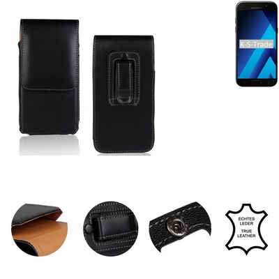 K-S-Trade Handyhülle für Samsung Galaxy A5 (2017), Holster Gürtel Tasche Handy-Hülle Schutz-Hülle Handy Hülle