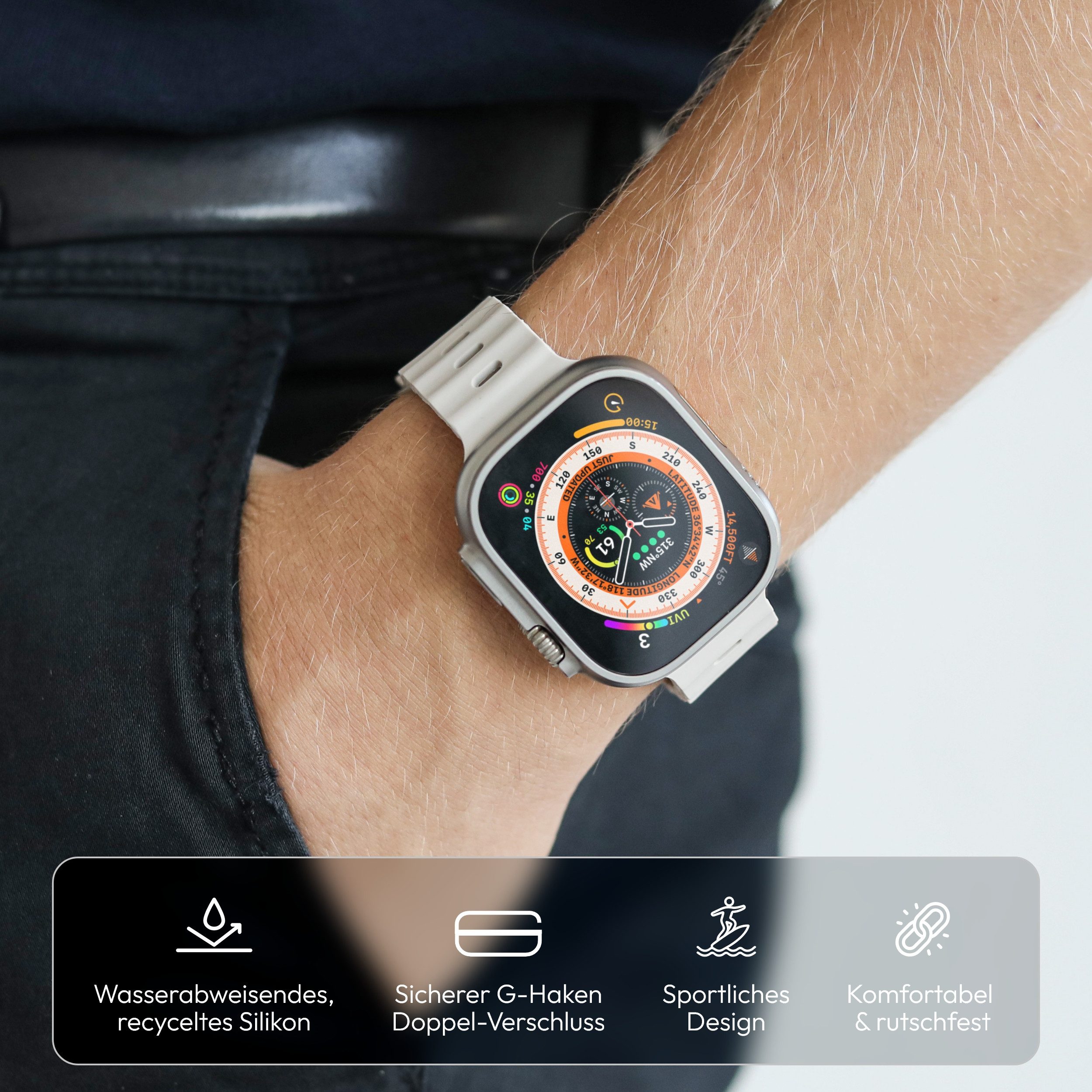 VONMÄHLEN Smartwatch-Armband Wave Band 2 günstig online kaufen