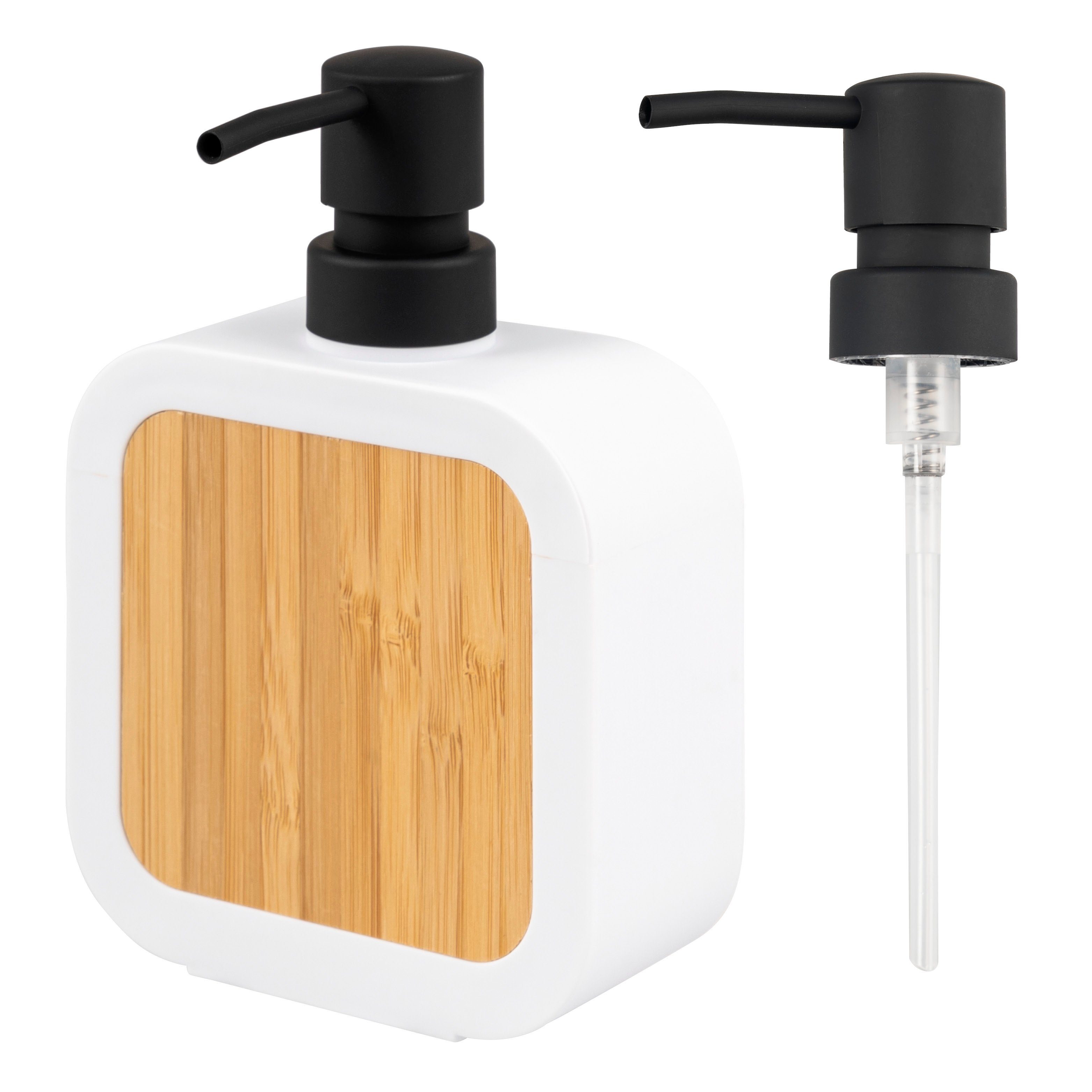 eluno Seifenspender für 300 ml Flüssigseife, mit Bambus und Kratzschutz günstig online kaufen