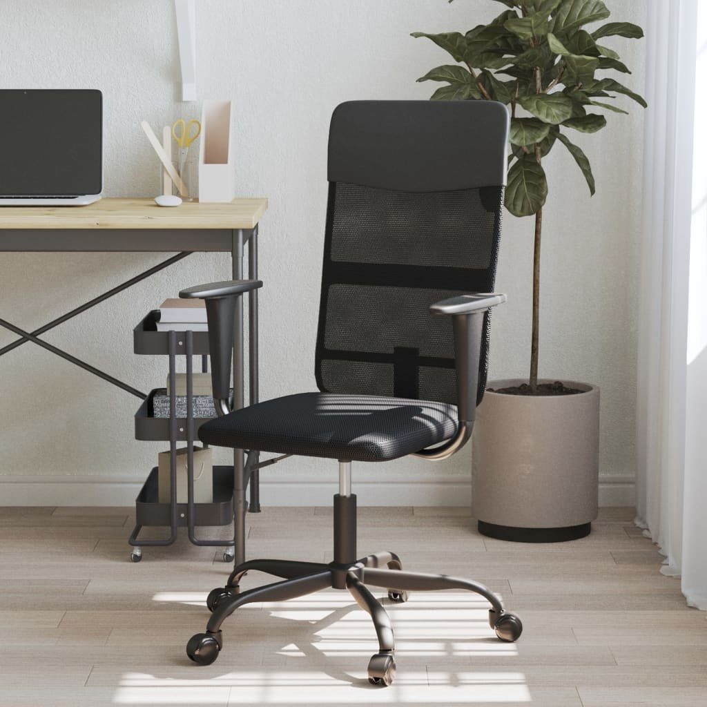 Höhenverstellbar Kunstleder Bürostuhl und Schwarz furnicato Netzstoff