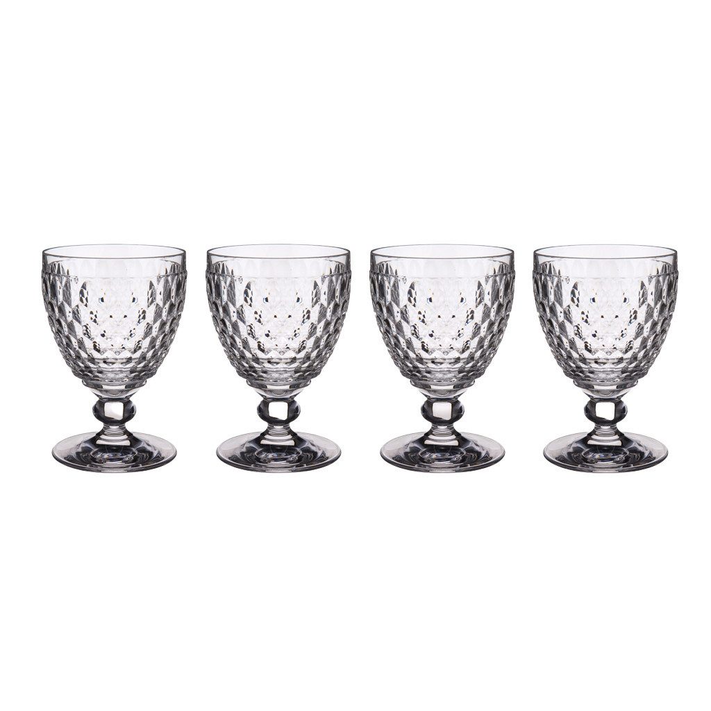 Villeroy & Boch Rotweinglas Boston Rotweinglas Klar, 4 Stück, Glas