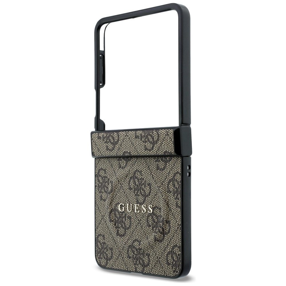 Guess Handyhülle Galaxy Z Flip 8 Case Kunstleder braun grau rosa MagSafe Logo 6,9 Zoll, Kantenschutz – Bild 5 von 5