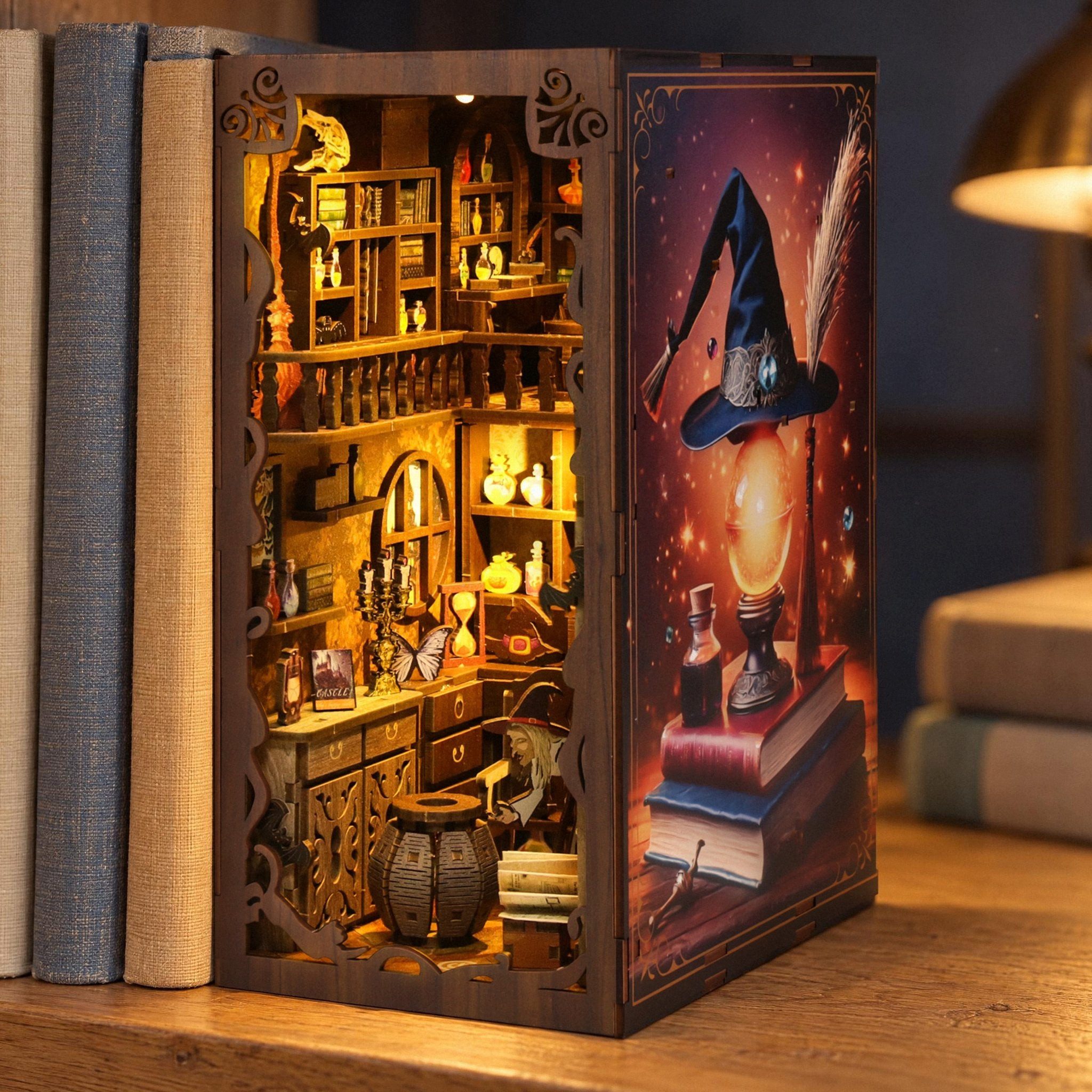 MagicHolz Buchstütze MagicNight Book Nook