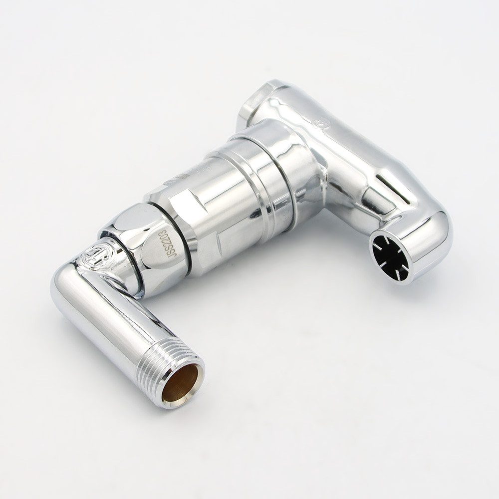 Schlösser Absperrventil Rohrbelüfter verchromt PN 10 DN15 1/2 x 3/4 x 1/2" Bauform E 2-fach