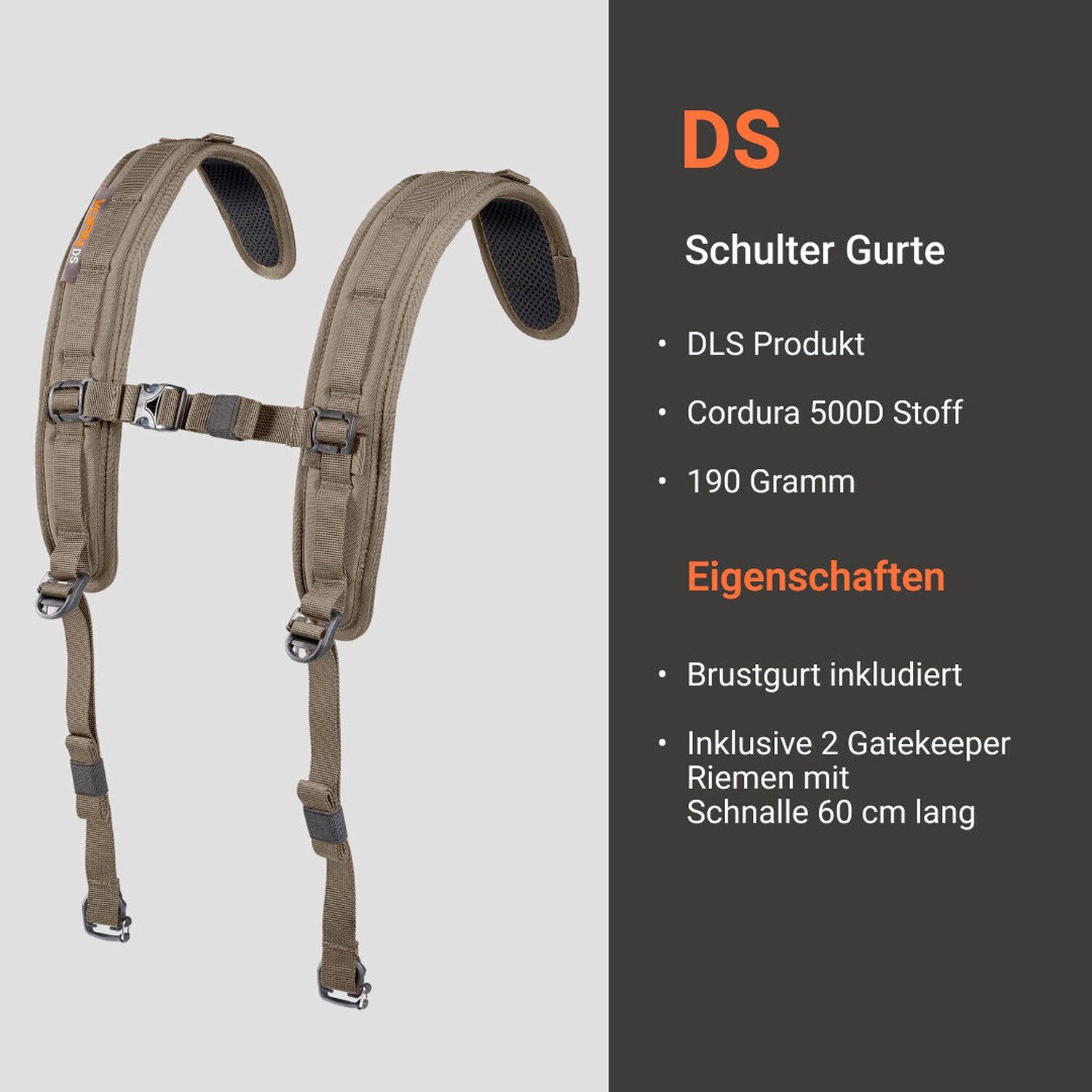 Vorn Rucksack Schultergurte DS