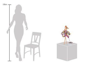 KUNSTLOFT Dekofigur Hommage an Marilyn 59x35.5x16 cm, handgefertigte Figur aus Kunststein
