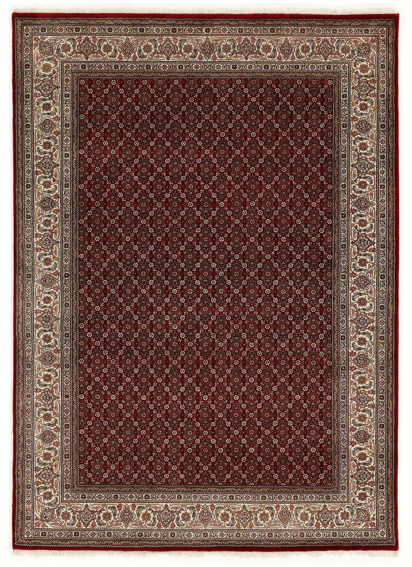 OCI DIE TEPPICHMARKE Orientteppich CAVARI HERATI, rechteckig, Höhe: 4 mm, handgeknüpft, mit Fransen, Wolle mit Seide, Wohnzimmer