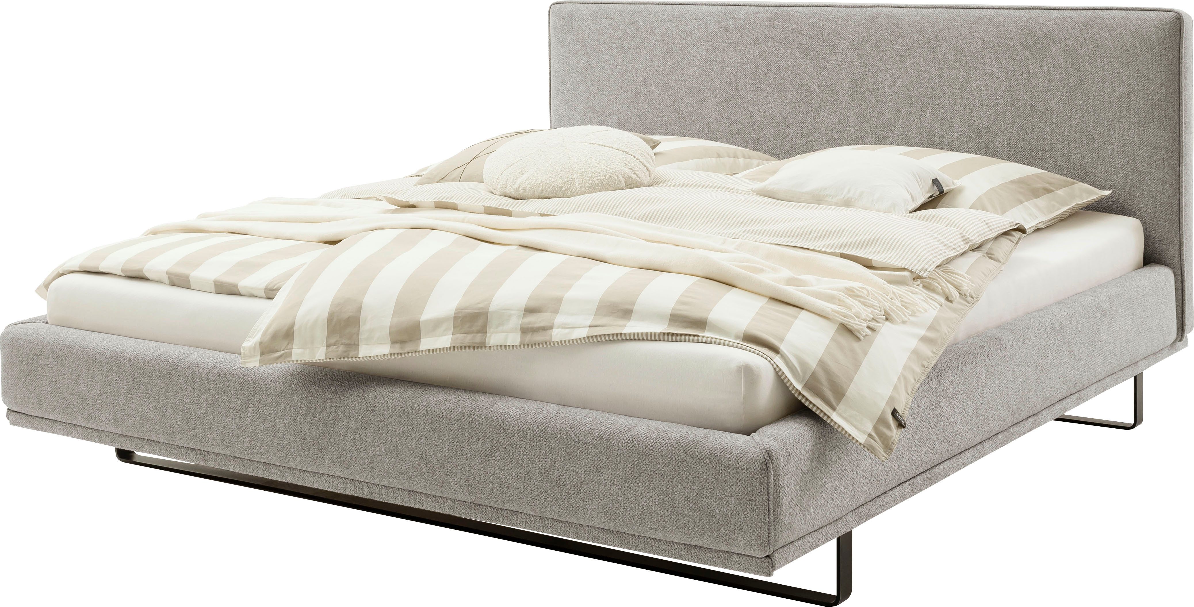 SCHÖNER WOHNEN-Kollektion Polsterbett COMO in der Breite 180cm, mit schwarz günstig online kaufen