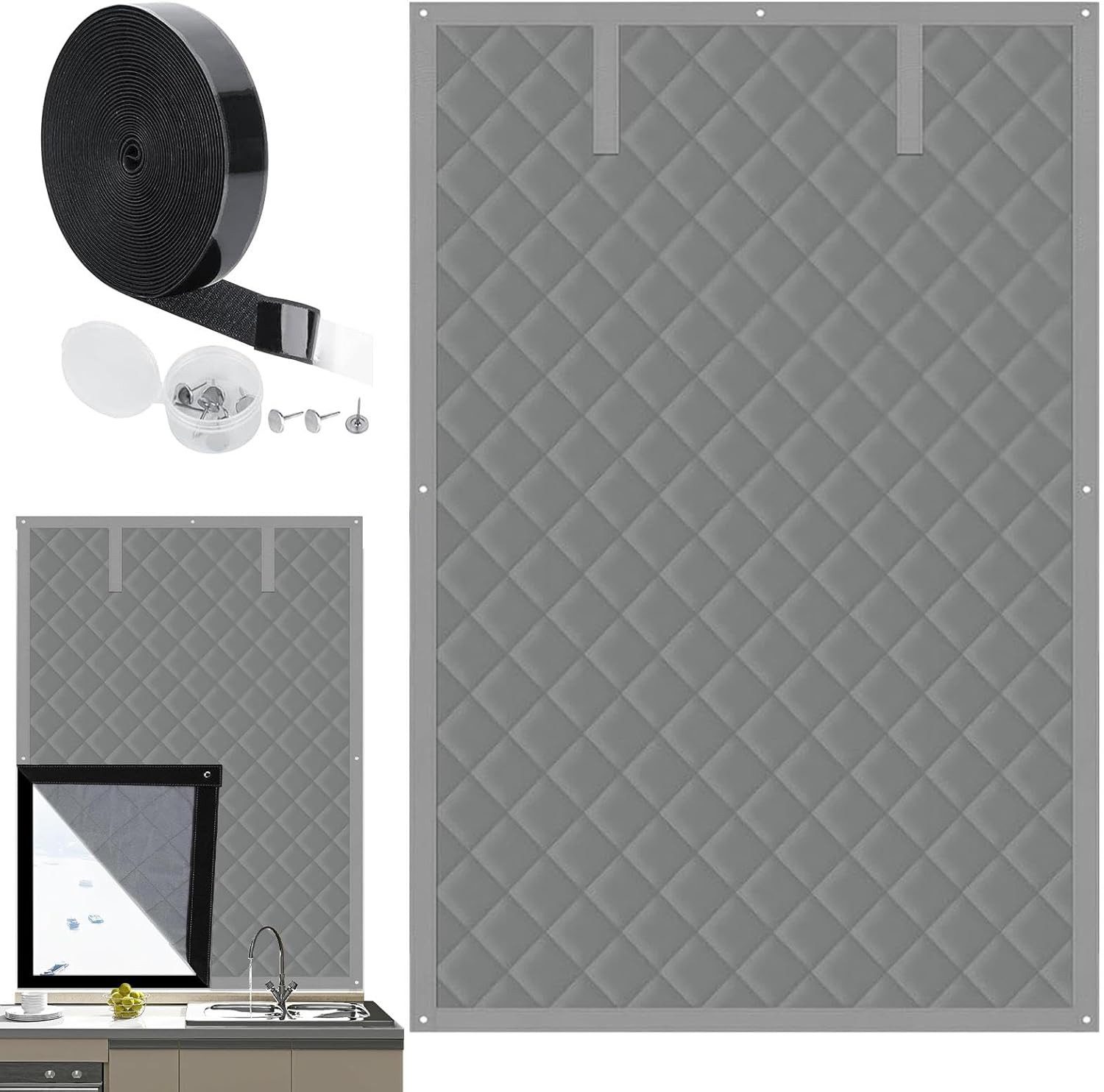 Coonoor Vorhang Verdickte Schalldämmvorhänge, Windschutz- und Kälteschutzvo günstig online kaufen