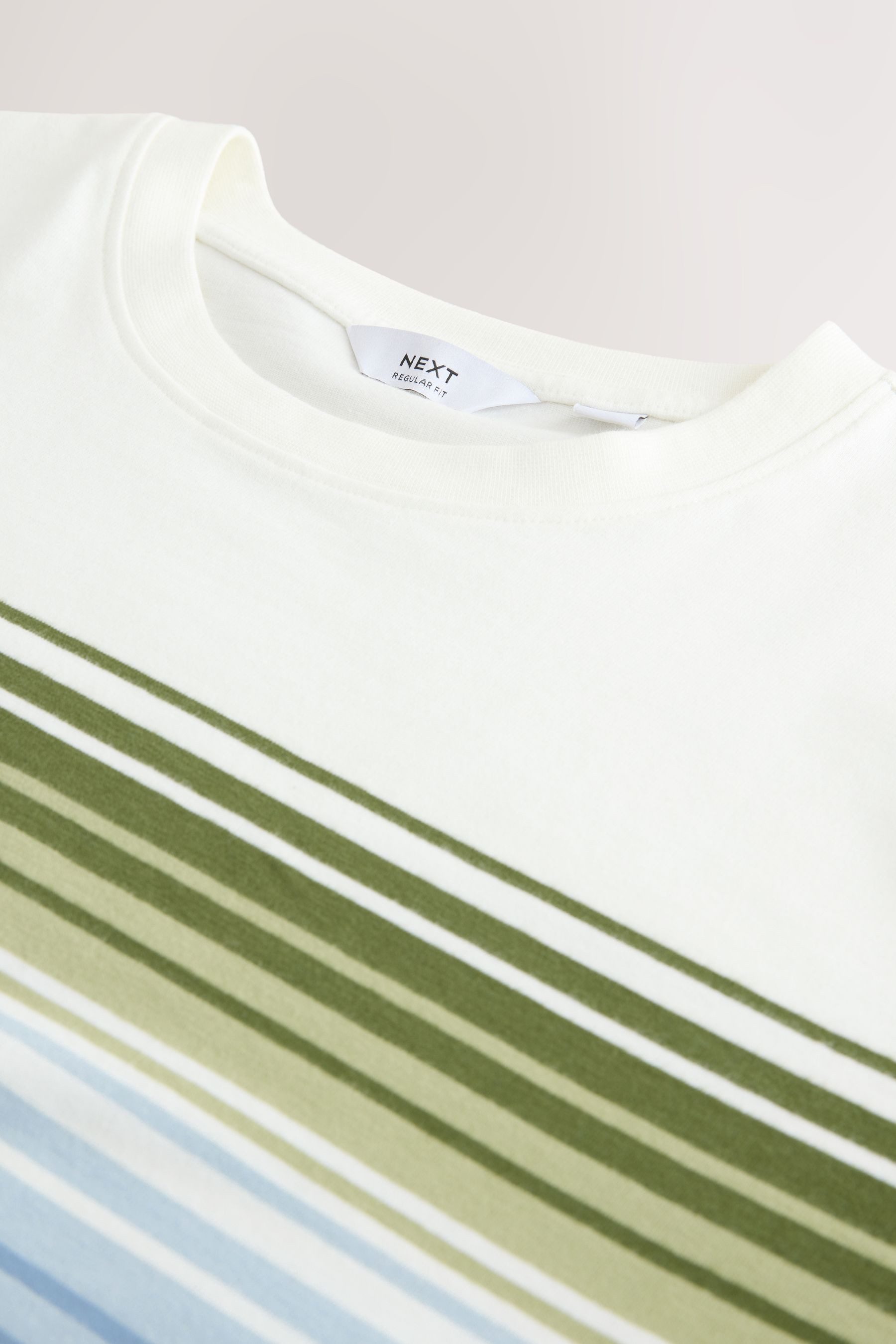 Next T-Shirt T-Shirt mit Farbverlauf und Blockfarben (1-tlg)