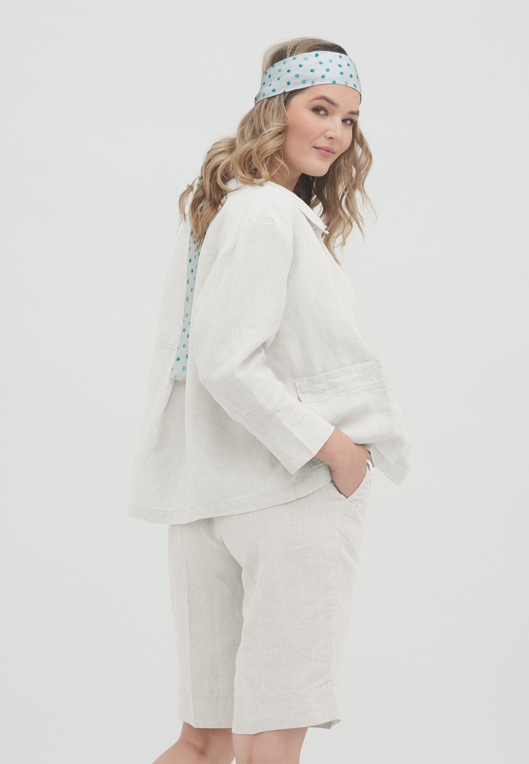 LIVING CRAFTS Bermudas ODETTE Leichter, ungefütterter Webstoff aus reinem Leinen – Bild 5 von 5