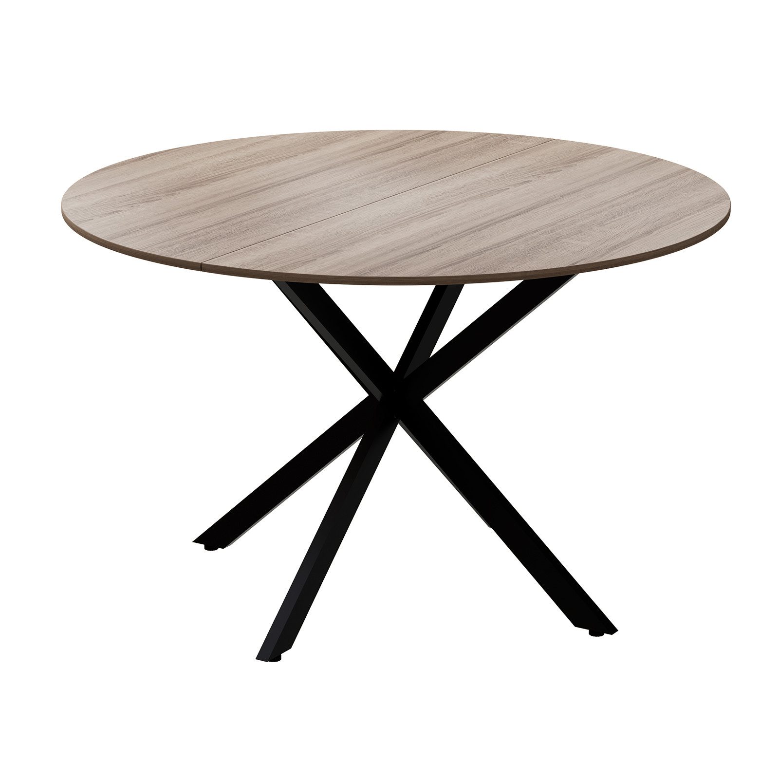 TWSOUL Esstisch Runder Hölzerner Küchentisch Retro Industrieller Esszimmert günstig online kaufen