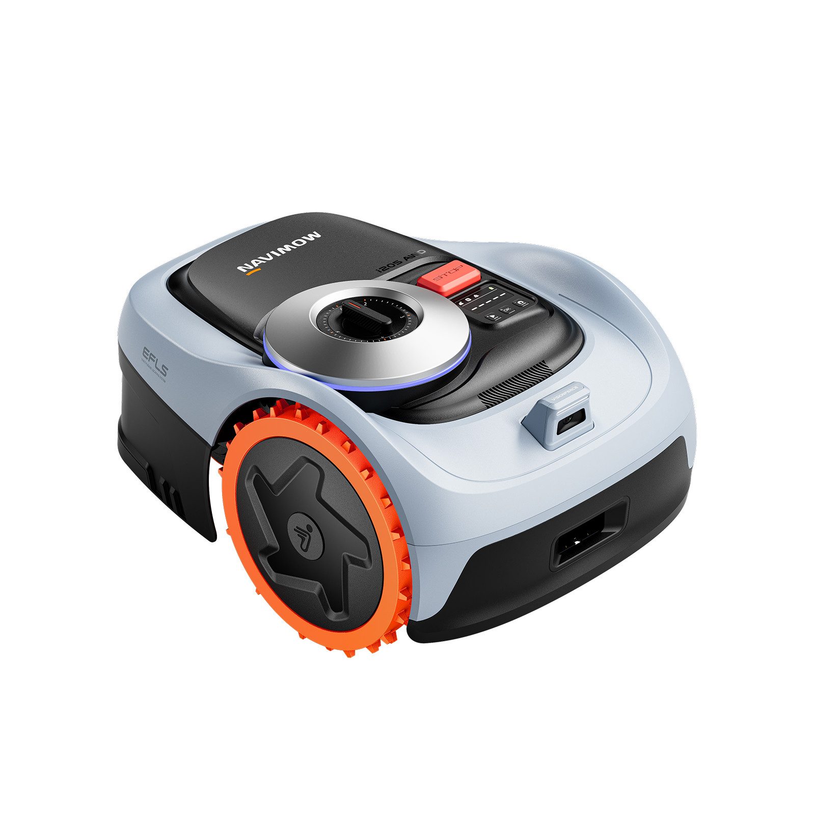 NAVIMOW Rasenmähroboter Segway i205/i208 AWD Mähroboter ohne Begrenzungskabel, bis 500 m² Rasenfläche, (1-St., EFLS NRTK + Vision, Automatisches Kartieren, inkl. 2,55 Ah Akku), Keine RTK-Antenne