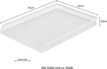 andas Tablett Crossby, Metall, (3-tlg), aus Metall, 3er Set, Design by Morten Georgsen