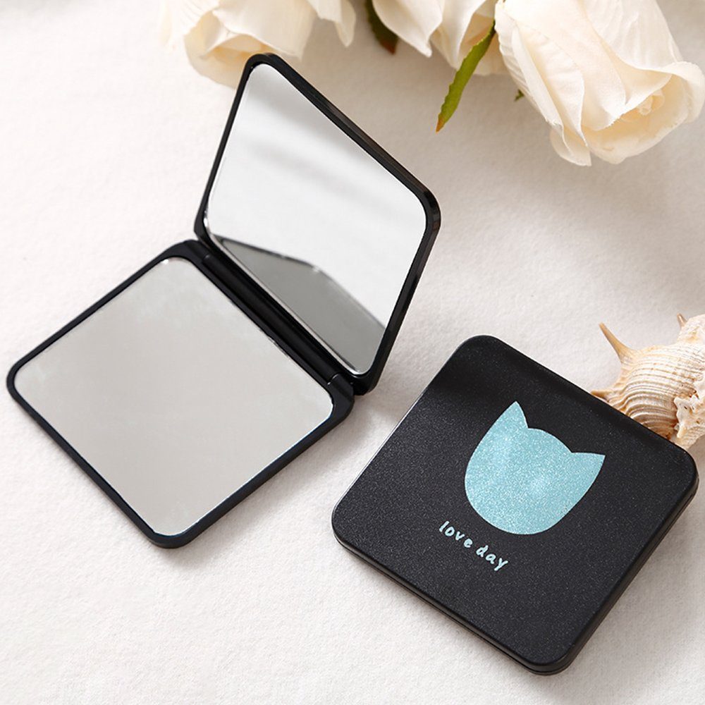 GelldG Spiegel Make-up-Vergrößerungsspiegel, tragbar, zusammenklappbar Kompakter