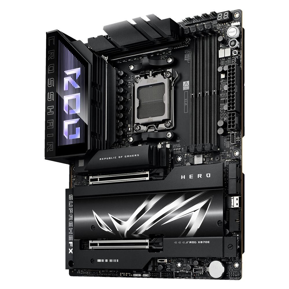 Asus ROG CROSSHAIR X870E HERO Mainboard, ATX DDR5 PCIe 5.0 WiFi 7 AM5 – Bild 4 von 5