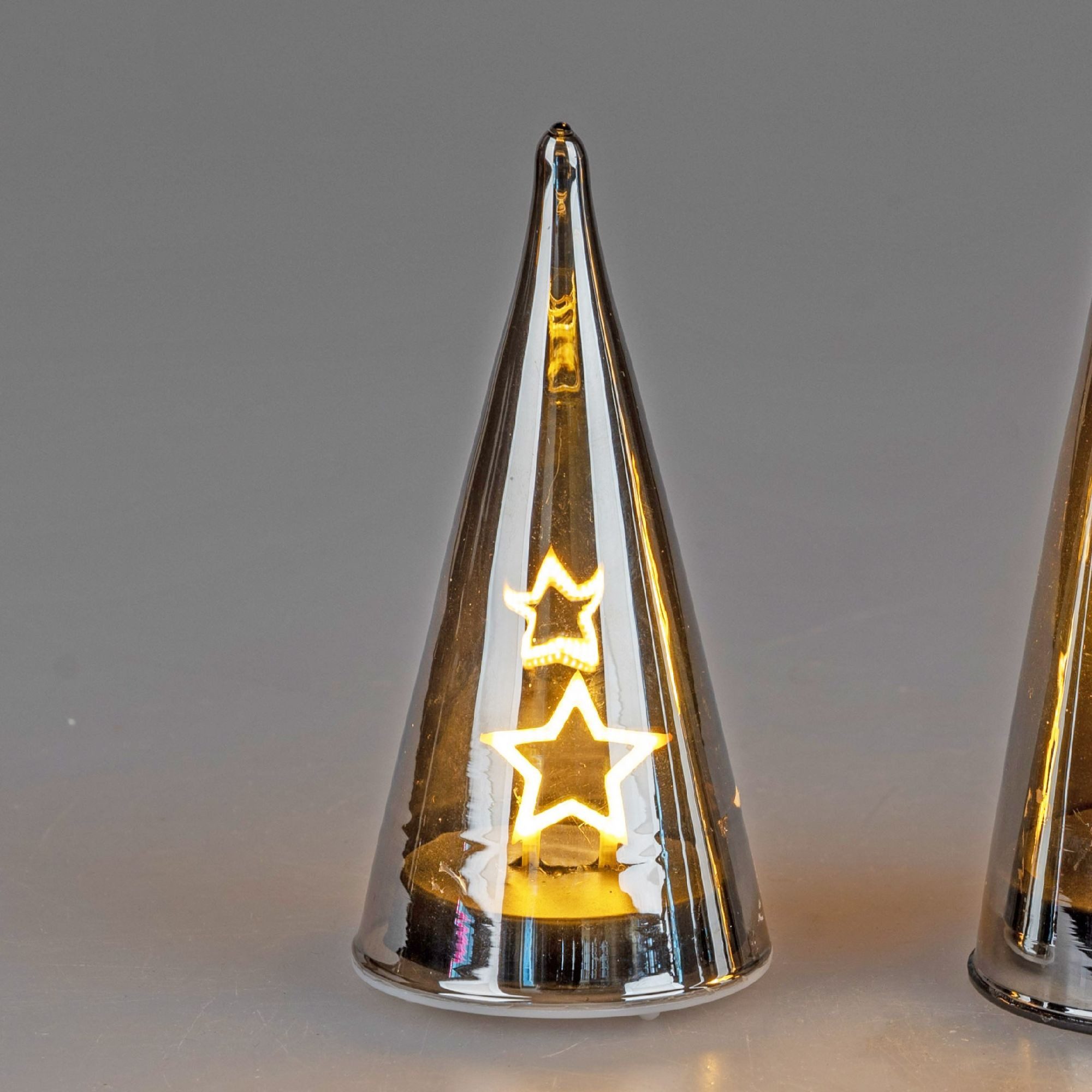 formano Dekofigur Winterzeit, Mit Timerfunktion, Grau, Motiv: Sterne günstig online kaufen