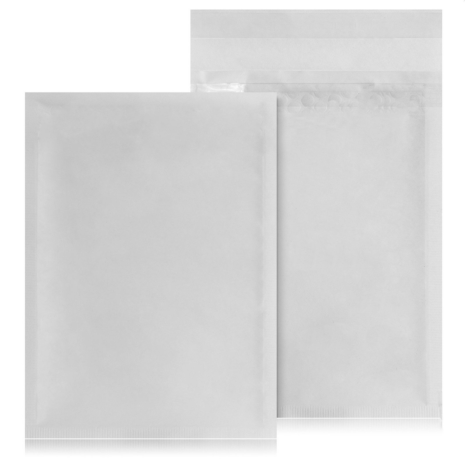 WestCraft Versandtasche Selbstklebende Luftpolsterumschläge - Versandtaschen komplett weiß, Komplett Weiß - ohne Aufdruck - weiss vorne & hinten, Made in German – Bild 3 von 5