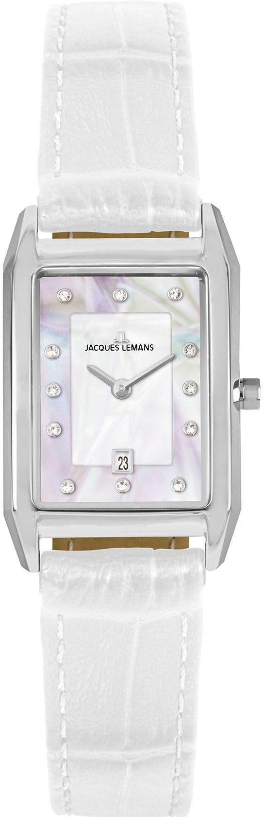 Jacques Lemans Quarzuhr Torino 1-2189B, Armbanduhr, Damenuhr, Lederarmband, günstig online kaufen