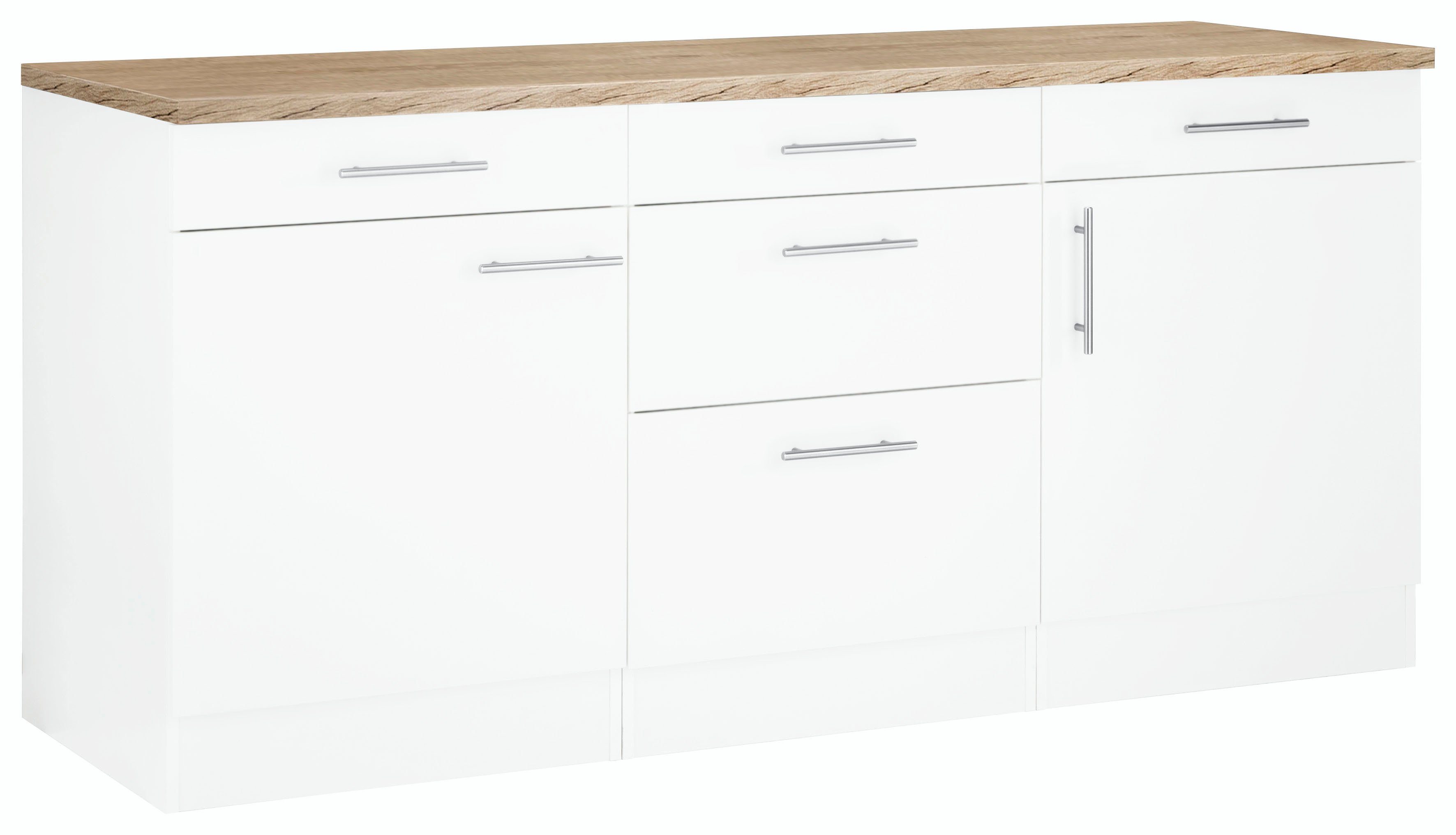 OPTIFIT Unterschrank Mini, Breite 180 cm mit Metallgriffen