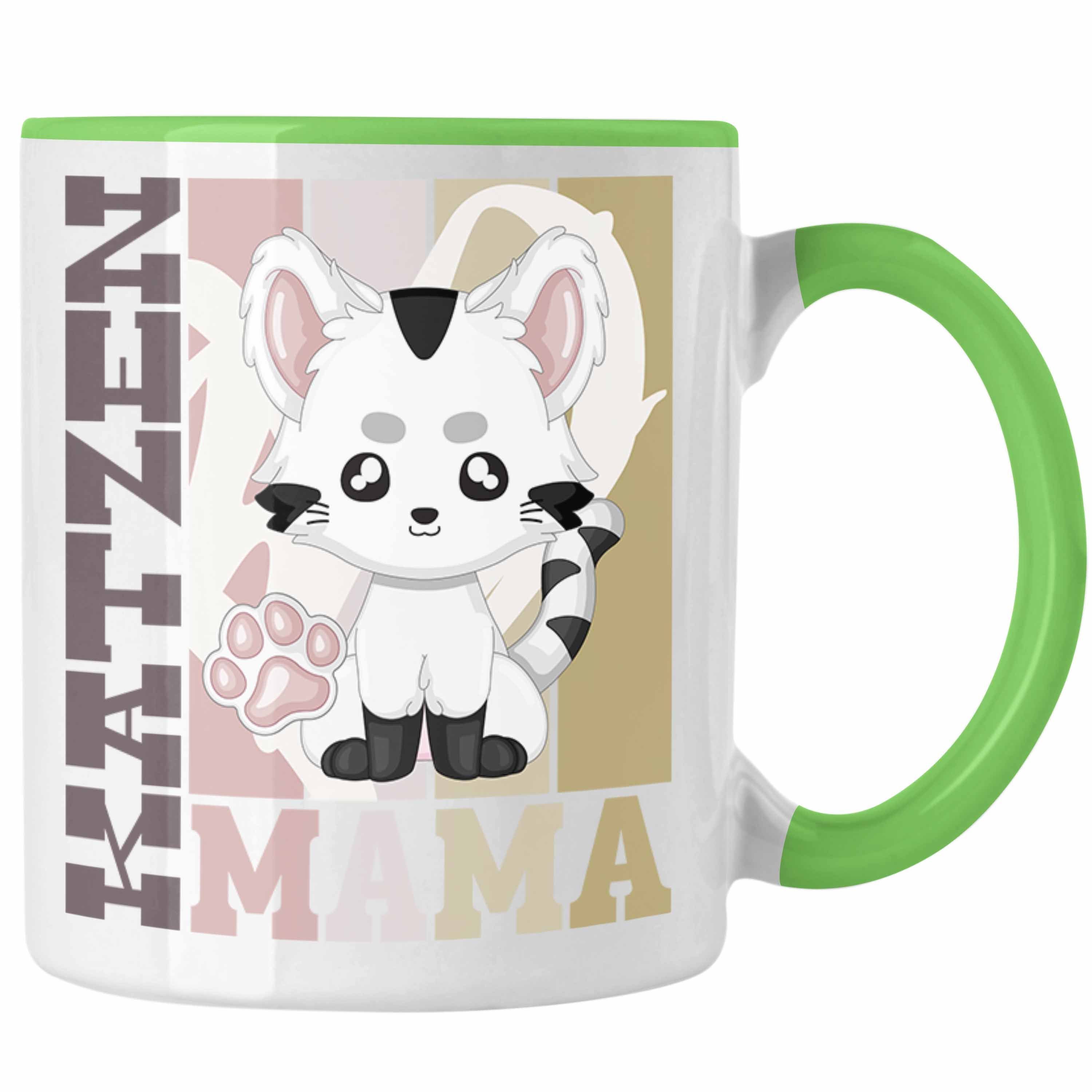 Spruch Mama für Trendation Tasse Ge Geschenk Katze - Grün Katzen Tasse Besitzerin Trendation
