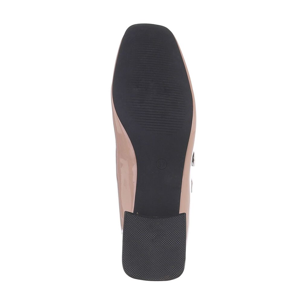 Ital-Design Damen Elegant Schnürpumps (87118251) Blockabsatz Schnür- & Riemchenpumps in Beige
