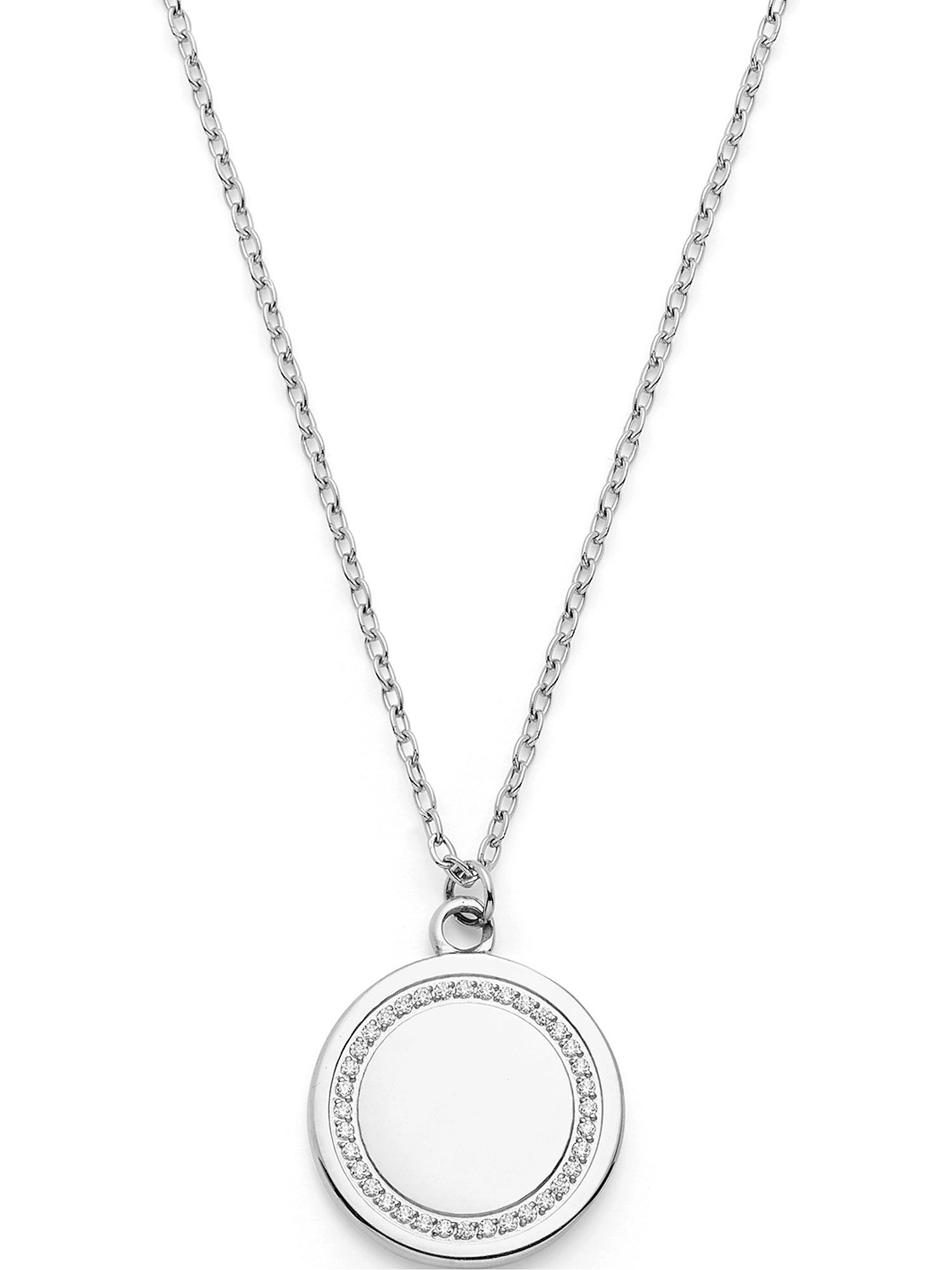 LEONARDO Edelstahlkette Leonardo Damen-Kette Edelstahl Zirkonia