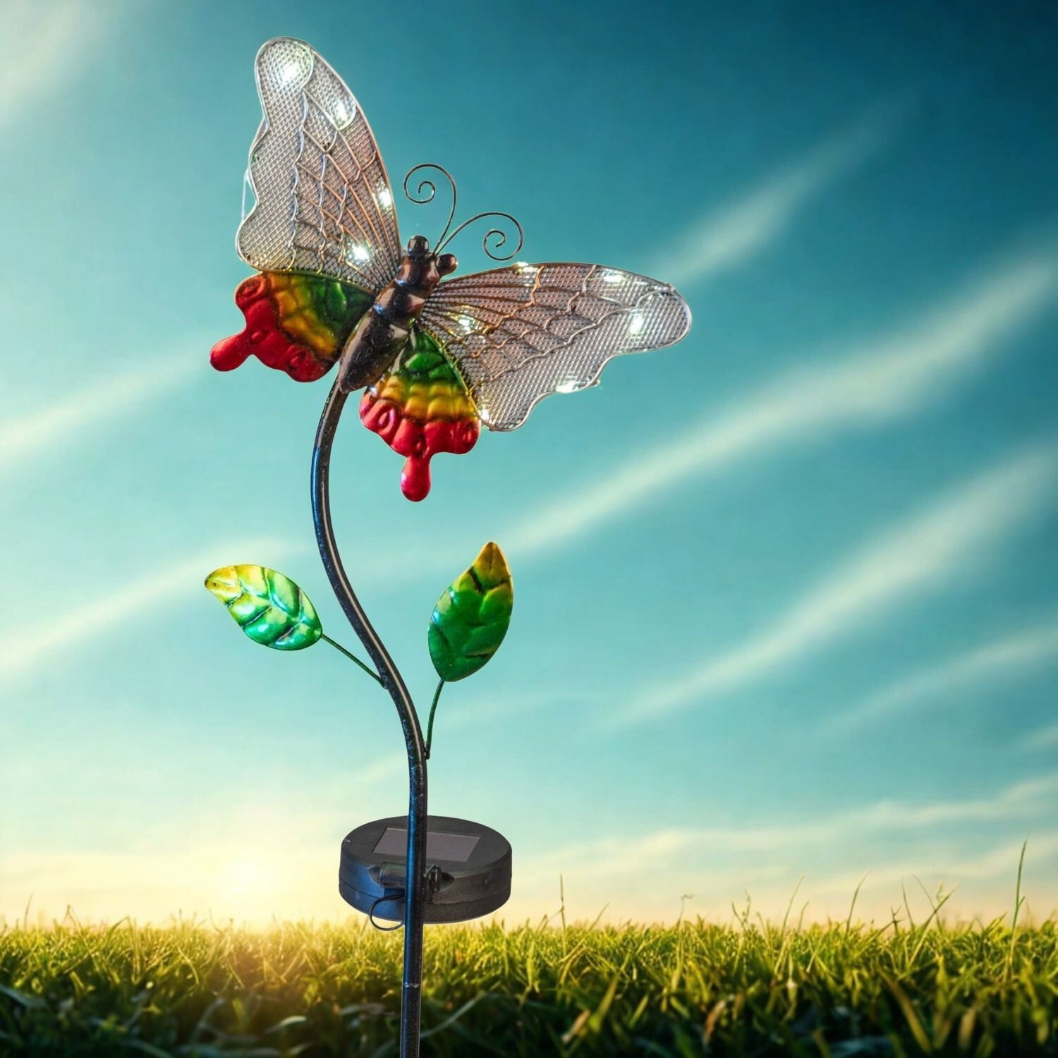 formano Gartenstecker Sommerzeit Höhe: 90cm, Farbe: Mehrfarbig, Motiv: Schmetterling