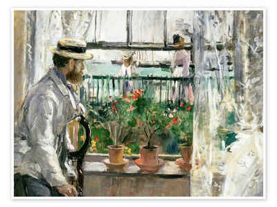 Posterlounge Poster Berthe Morisot, Manet auf der Isle of Wight, Malerei