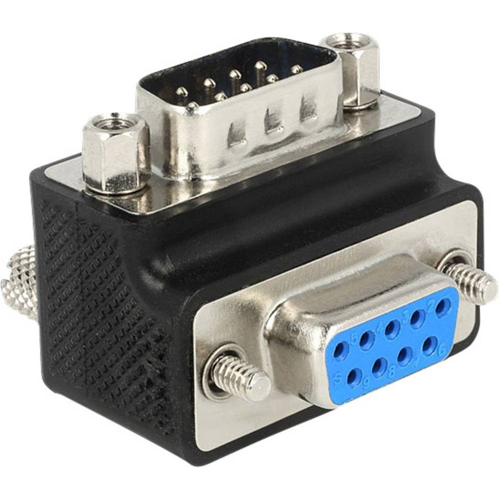 D-Sub 9pol. Adapter Stecker auf Buchse 90° Computer-Adapter