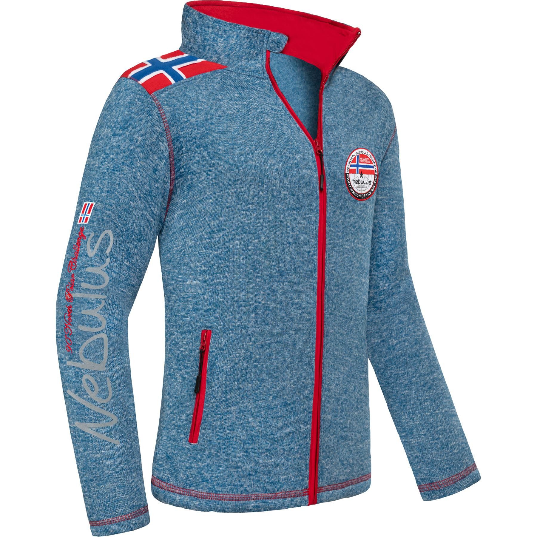 Fleecejacke NORKY, P4943 - Herren, blau meliert, XXL
