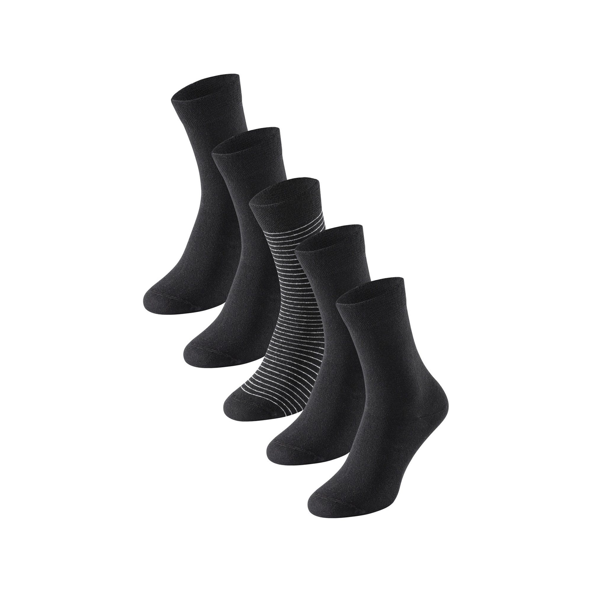 Kurzsocken Damen Socken 5er Pack Baumwollmischung