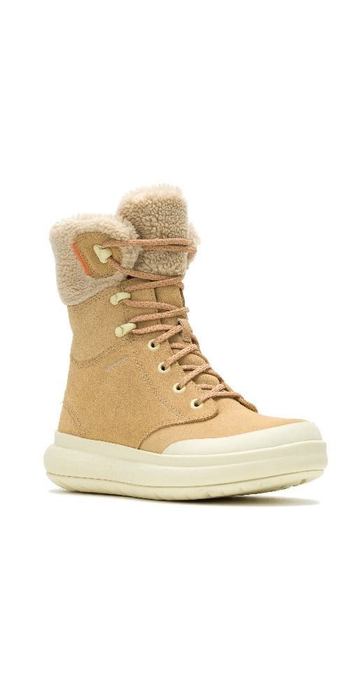 Merrell Marquette Thermo Tall Zip Waterproof (Veloursleder, wasserdicht) braun Winterstiefel