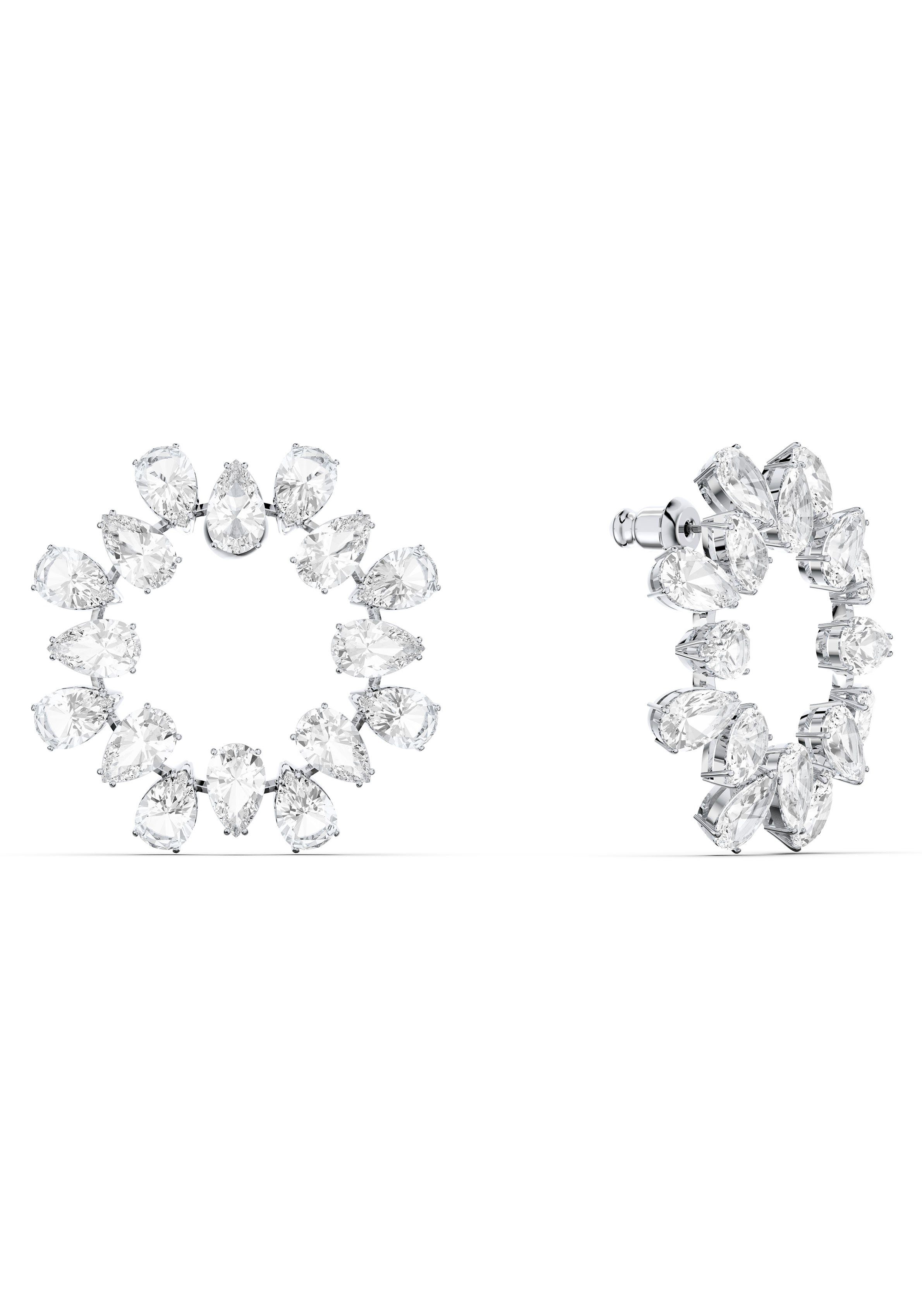 Swarovski Paar Ohrstecker Matrix Baguette Kreis, mit Swarovski® Kristall günstig online kaufen