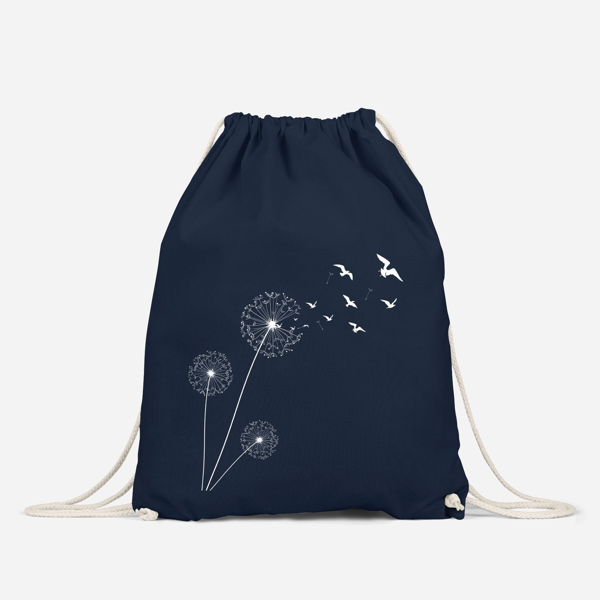 Autiga Turnbeutel Turnbeutel Pusteblume Vögel Birds Hipster Beutel Tasche Jutebeutel