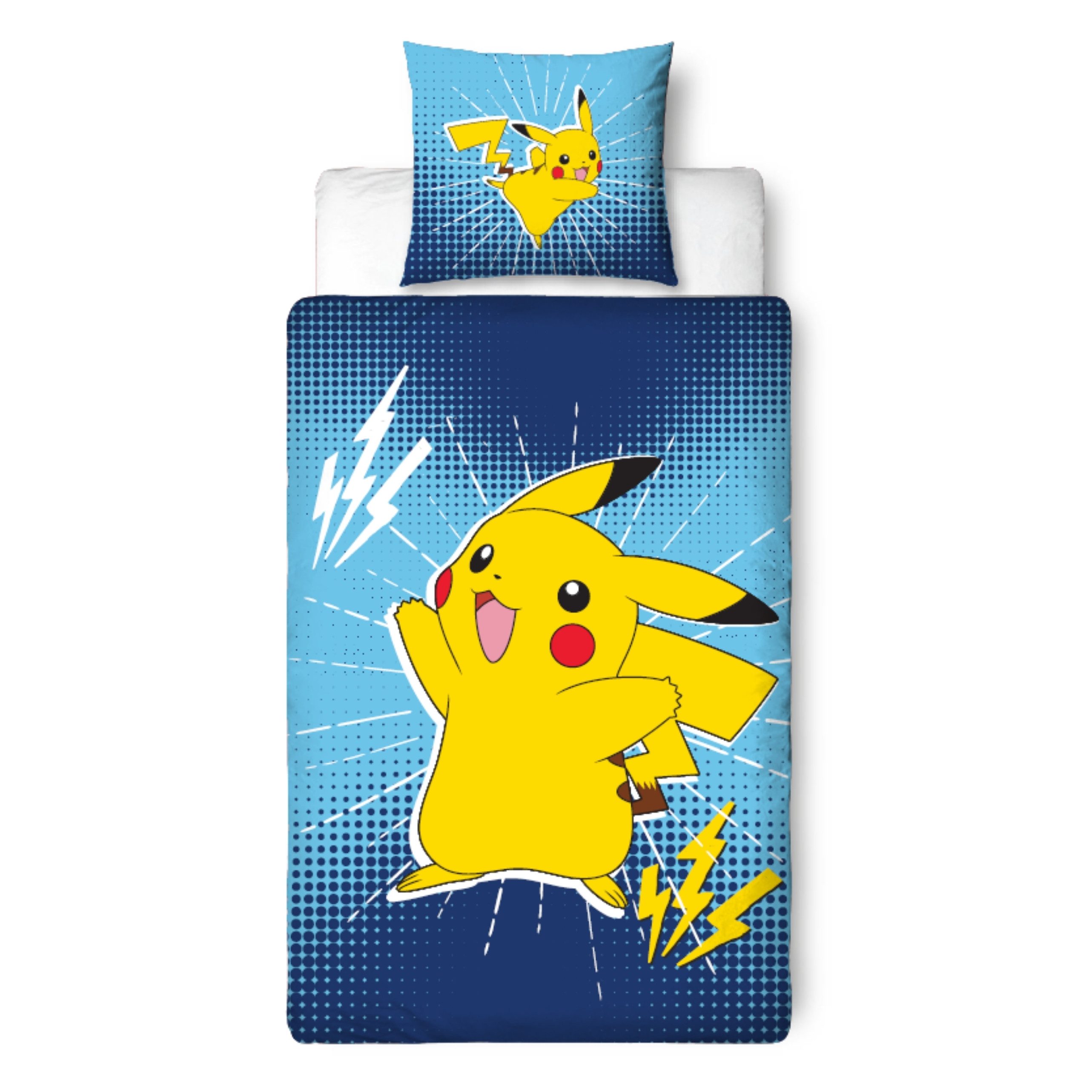 MTOnlinehandel Bettwäsche Pika Power Pokemon 135x200 + 80x80 cm, Pikachu, M günstig online kaufen