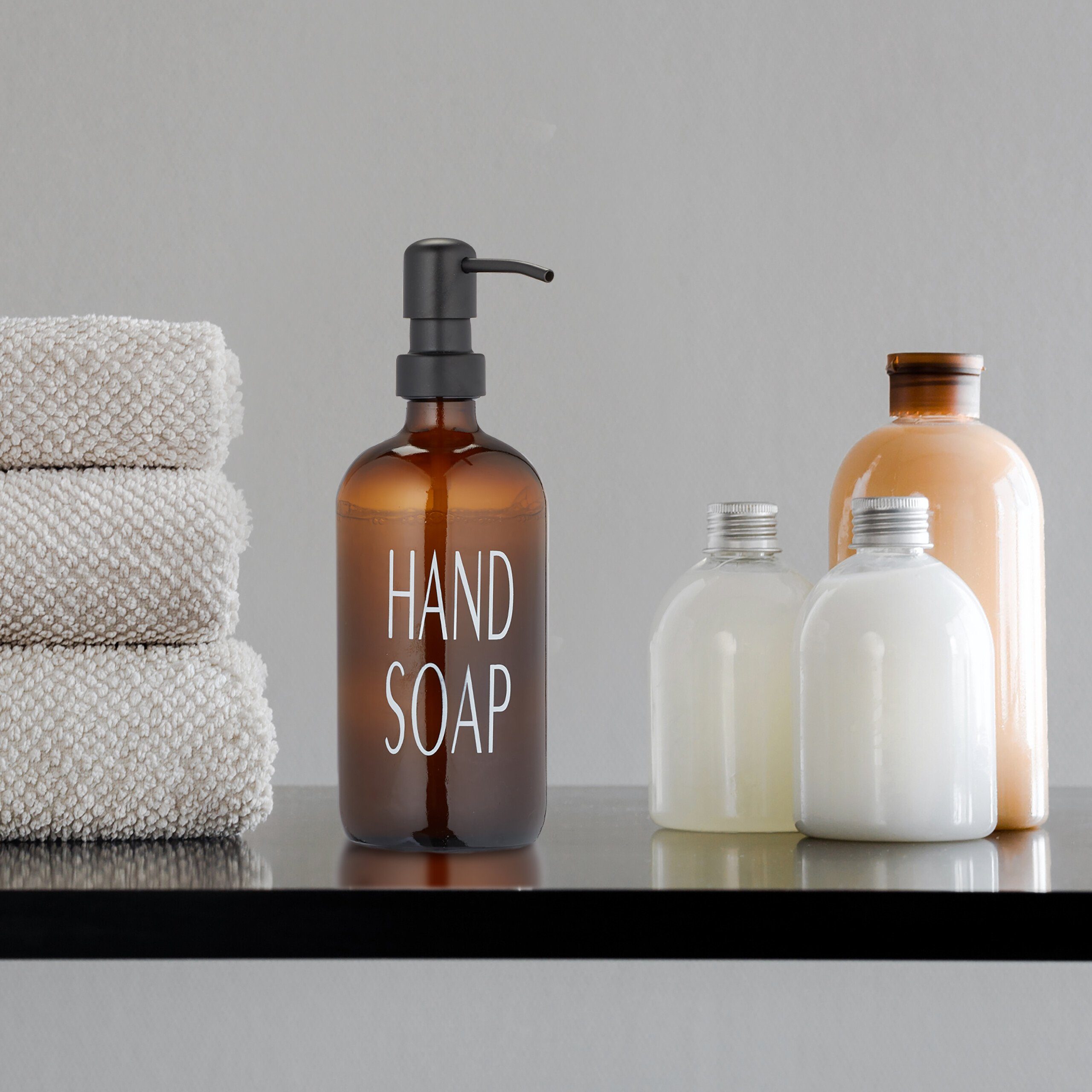 relaxdays Seifenspender Glas Seifenspender 2er Set günstig online kaufen