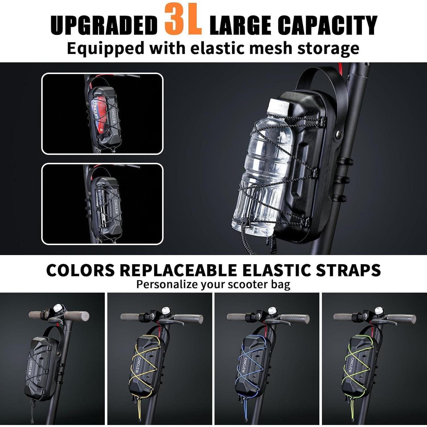 LuxusKollektion Fahrradständer Scooter Tasche 3L Schnellverschluss Wasserdicht Lenkertasche Gd6x-3l – Bild 2 von 5