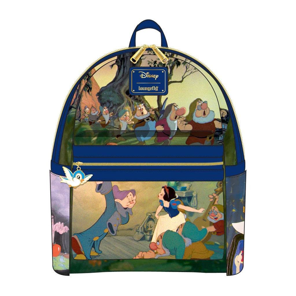 Loungefly Minirucksack Disney by Loungefly Rucksack Snow White Scenes (1-tlg), hochwertig und detailliert