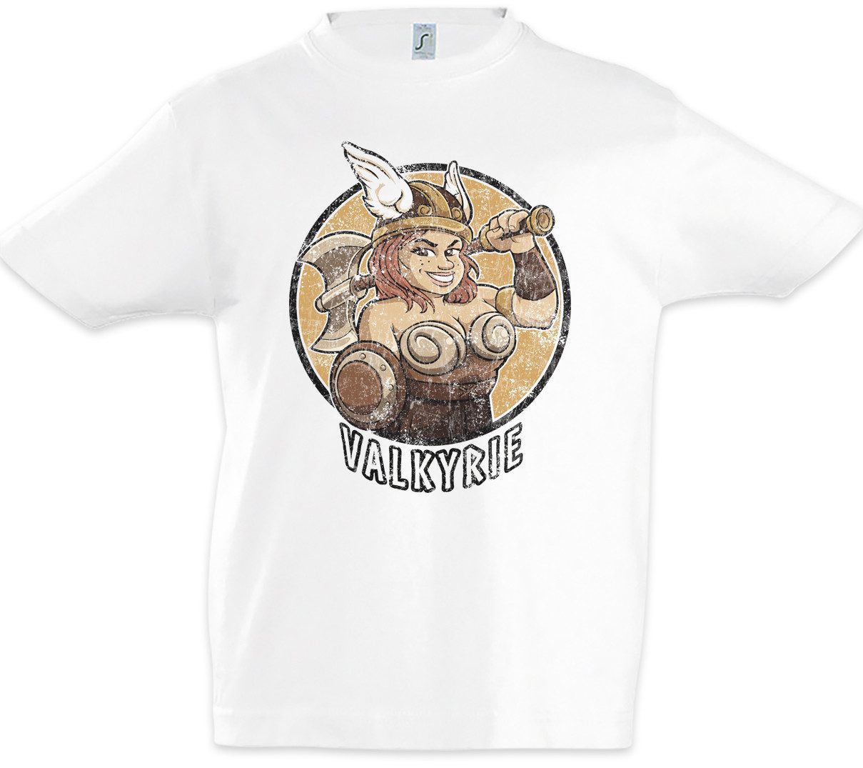 Print-Shirt Valkyrie Kinder T-Shirt Symbol Walküren Flügel Walküre Vikings