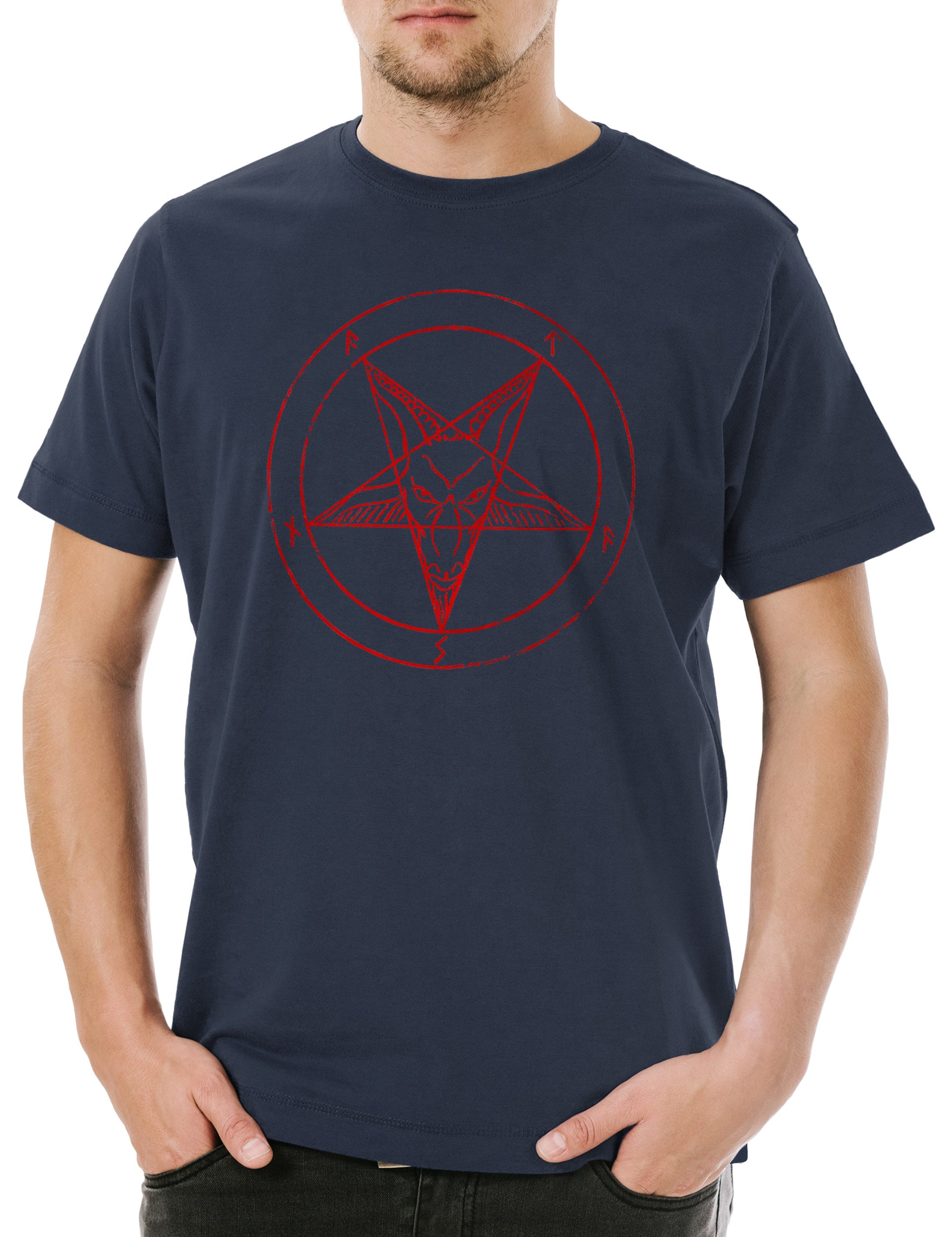 Urban Backwoods Print-Shirt Baphomet Pentagram Sign günstig online kaufen