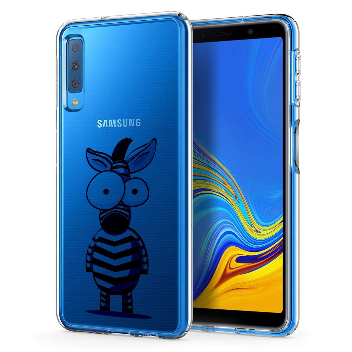 CoolGadget Handyhülle »Handy Case Silikon Motiv Series für Samsung Galaxy A7  2018« 6 Zoll, Hülle mit hochauflösendem Muster für Samsung A7 Schutzhülle